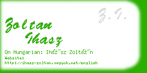 zoltan ihasz business card